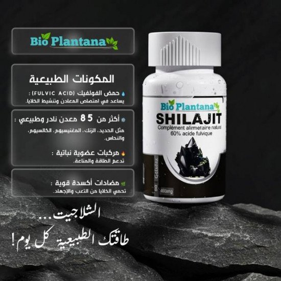 BIO PLANTANA SHILAJIT 60 Gelules