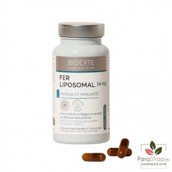 BIOCYTE FER LIPOSOMAL 30 GELULES BIOCYTE FER LIPOSOMAL 30 GELULES