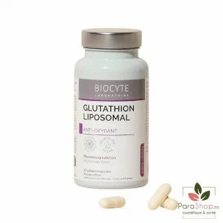 gélule glutathion eclaircissant BIOCYTE LIPOSOMAL 30 GELULES gluth