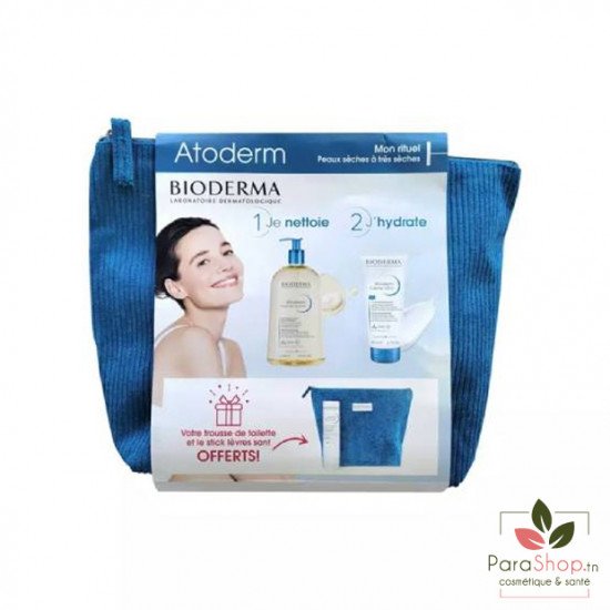 BIODERMA ATODERM TROUSSE RITUEL PEAUX SECHES A TRES SECHES