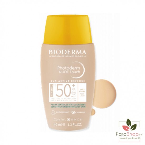 BIODERMA Photoderm NUDE Touch SPF 50+ Teinté TRES CLAIRE