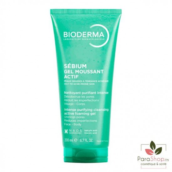 BIODERMA SEBIUM GEL MOUSSANT ACTIF 200ML