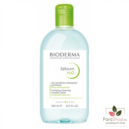 BIODERMA SEBIUM H2O SOLUTION MICELLAIRE 500ML