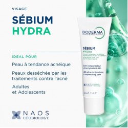 BIODERMA SEBIUM HYDRA SOIN HYDRATANT COMPENSATEUR 40ML