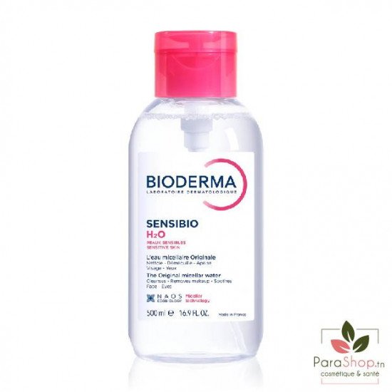 BIODERMA SENSIBIO H2O EAU MICELLAIRE 500ML POMPE