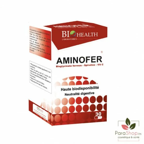 BIOHEALTH AMINOFER - 30 Gélules BIOHEALTH AMINOFER - 30 Gélules