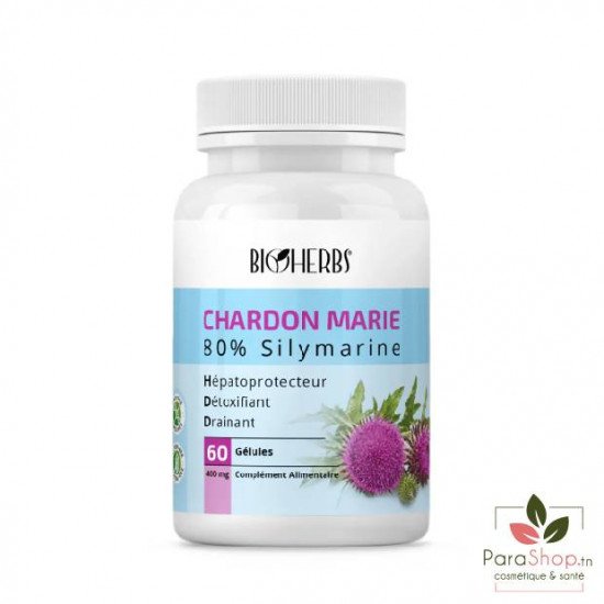 BIOHERBS Chardon Marie 60 GELULES BIOHERBS Chardon Marie 60 GELULES
