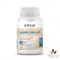 BIOHERBS CUIVRE CHELATE 30 GELULES