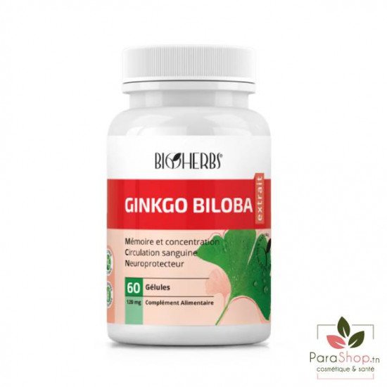 BIOHERBS Ginko Biloba 60 GELULES BIOHERBS Ginko Biloba 60 GELULES