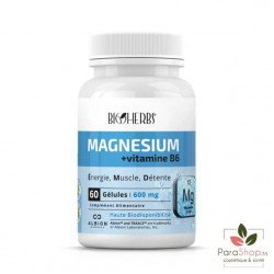 BIOHERBS Magnesium Bisglycinate + Vitamine B6 60 Gelules