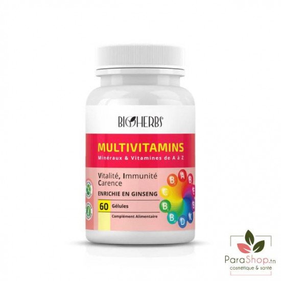 BIOHERBS Multivitamines 60 GELULES BIOHERBS Multivitamines 60 GELULES