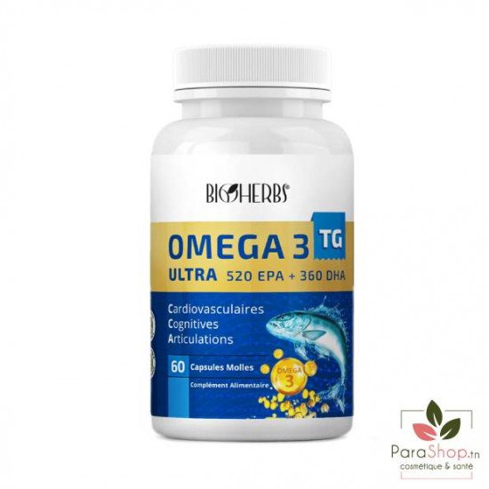 BIOHERBS OMEGA 3 ULTRA TG 60 GELULES