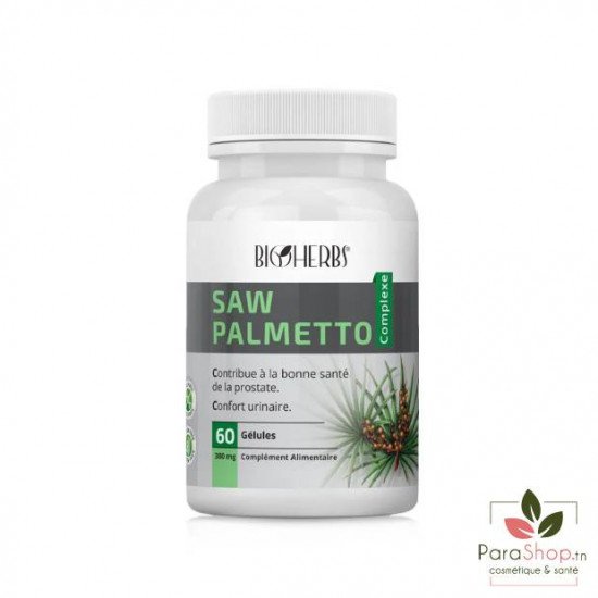 BIOHERBS Saw Palmetto Complexe 60 Gelules BIOHERBS Saw Palmetto Complexe 60 Gelules