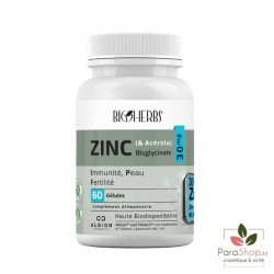 BIOHERBS ZINC Bisglycinate + Acerole 60 Gelules BIOHERBS ZINC Bisglycinate + Acerole 60 Gelules