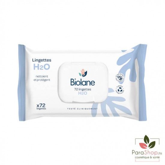 BIOLANE Lingettes H2O 72pcs