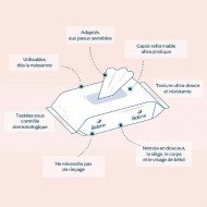 BIOLANE Lingettes H2O 72pcs
