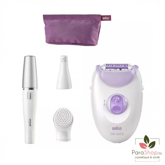 BRAUN Pack Silk epil 3 SE3-170 + FaceSpa SE830