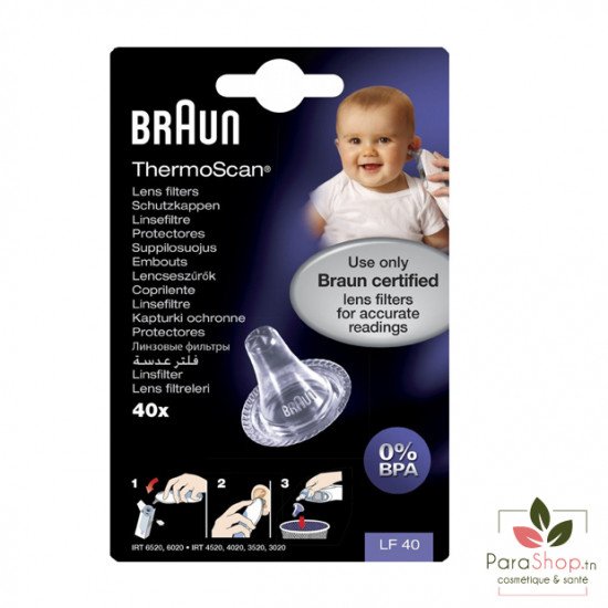 BRAUN THERMOSCAN LF40 Embouts Jetables X40