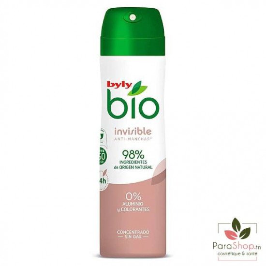 BYLY BIO Deodorant Spray Invisible 75ML BYLY BIO Deodorant Spray Invisible 75ML