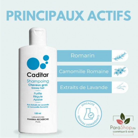 CADITAR SHAMPOOING CHEVEUX GRAS 150ML CADITAR SHAMPOOING CHEVEUX GRAS 150ML