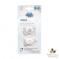 CANPOL BABIES 2 MINI SUCETTES SYMETRIQUE SILICONE 0-2M ROSE - 23/910 CANPOL BABIES 2 MINI SUCETTES SYMETRIQUE SILICONE 0-2M ROSE - 23/910