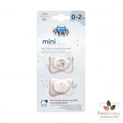CANPOL BABIES 2 MINI SUCETTES SYMETRIQUE SILICONE 0-2M ROSE - 23/910 CANPOL BABIES 2 MINI SUCETTES SYMETRIQUE SILICONE 0-2M ROSE - 23/910