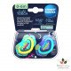 CANPOL BABIES 2 SUCETTE UNIVERSELLE 0-6M NEON LOVE BLEU - 22/652