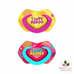 CANPOL BABIES 2 SUCETTE UNIVERSELLE 6-18M NEON LOVE ROSE 22/653
