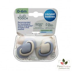 CANPOL BABIES 2 SUCETTE UNIVERSELLE 0-6M PURE BLEU - 22/655