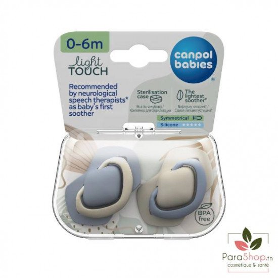 CANPOL BABIES 2 SUCETTE UNIVERSELLE 0-6M PURE BLEU - 22/655