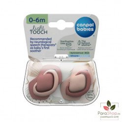 CANPOL BABIES 2 SUCETTE UNIVERSELLE 0-6M PURE ROSE - 22/655