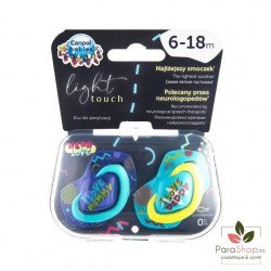 CANPOL BABIES 2 SUCETTE UNIVERSELLE 6-18M NEON LOVE BLEU - 22/653
