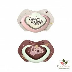 CANPOL BABIES 2 Sucettes Symetrique 18M+ SLEEPY KOALA Rose 22/660