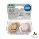 CANPOL BABIES 2 Sucettes Symetriques Silicone 0-6M Gold Rose 22/664
