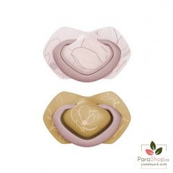 CANPOL BABIES 2 Sucettes Symetriques Silicone 0-6M Gold Rose 22/664 CANPOL BABIES 2 Sucettes Symetriques Silicone 0-6M Gold Rose 22/664
