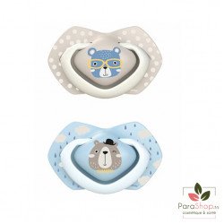 CANPOL BABIES 2 Sucettes Universelle 0-6M Bonjour Paris - bleu - 22/647 CANPOL BABIES 2 Sucettes Universelle 0-6M Bonjour Paris - bleu - 22/647