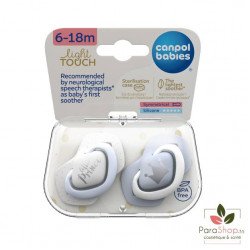 CANPOL BABIES 2 Sucettes Universelle 6-18M Royal baby - bleu - 22/651