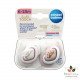CANPOL BABIES 2 Sucettes Universelle 6-18M Royal baby - Rose - 22/651