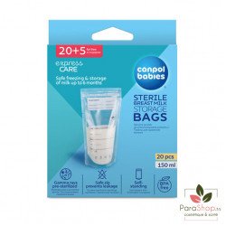CANPOL BABIES 25 SACS DE CONSERVATION DU LAIT MATERNEL 150ML - 70/001 CANPOL BABIES 25 SACS DE CONSERVATION DU LAIT MATERNEL 150ML - 70/001