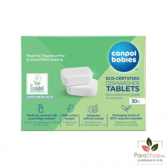 CANPOL BABIES 30 Pastilles Biodegradables Pour Lave Vaisselle Ecofriendly - 1/502 CANPOL BABIES 30 Pastilles Biodegradables Pour Lave Vaisselle Ecofriendly - 1/502