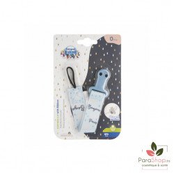 CANPOL BABIES Attache Sucette Bonjour Paris - Bleu - 51/026  CANPOL BABIES Attache Sucette Bonjour Paris - Bleu - 51/026