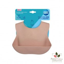 CANPOL BABIES BAVOIR SILICONE AVEC POCHE - Beige - 51/030 CANPOL BABIES BAVOIR SILICONE AVEC POCHE - Beige - 51/030