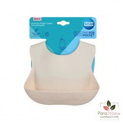 CANPOL BABIES BAVOIR SILICONE AVEC POCHE - Creme - 51/030 CANPOL BABIES BAVOIR SILICONE AVEC POCHE - Creme - 51/030