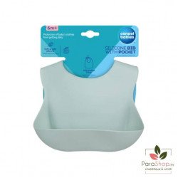 CANPOL BABIES BAVOIR SILICONE AVEC POCHE - Green - 51/030 CANPOL BABIES BAVOIR SILICONE AVEC POCHE - Green - 51/030