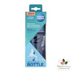 CANPOL BABIES Biberon Anti Colique 240ML GOLD - Bleu - 35/240 CANPOL BABIES Biberon Anti Colique 240ML GOLD - Bleu - 35/240