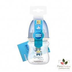 CANPOL BABIES Biberon Anti Colique Col Large 120ML Bonjour Paris - Bleu - 35/231