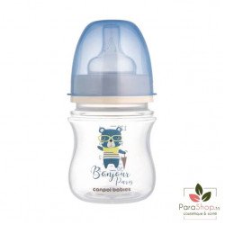 CANPOL BABIES Biberon Anti Colique Col Large 120ML Bonjour Paris - Bleu - 35/231