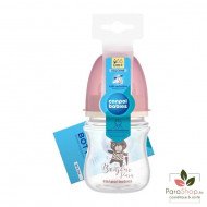 CANPOL BABIES Biberon Anti Colique Col Large 120ML Bonjour Paris - Rose - 35/231