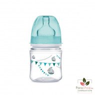 CANPOL BABIES Biberon Anti Colique Col Large 120ML Lets Celebrate - Bleu - 35/228 CANPOL BABIES Biberon Anti Colique Col Large 120ML Lets Celebrate - Bleu - 35/228