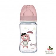 CANPOL BABIES Biberon Anti Colique Col Large 240ML Bonjour Paris - Rose - 35/232 CANPOL BABIES Biberon Anti Colique Col Large 240ML Bonjour Paris - Rose - 35/232